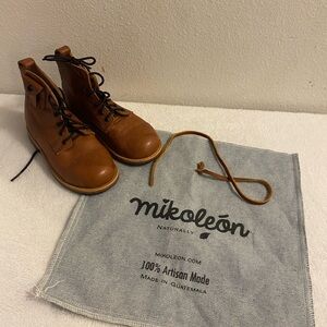 Mikoleon Artisan Brown Leather Boots